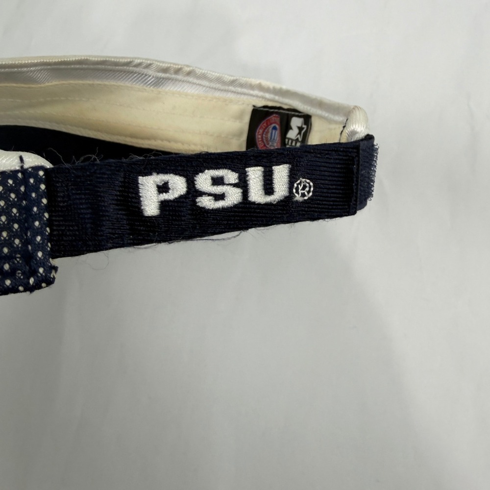 Starter Penn State Nittany Lions Visor Navy Blue White Mesh Adjustable PSU Hat - Picture 4 of 9